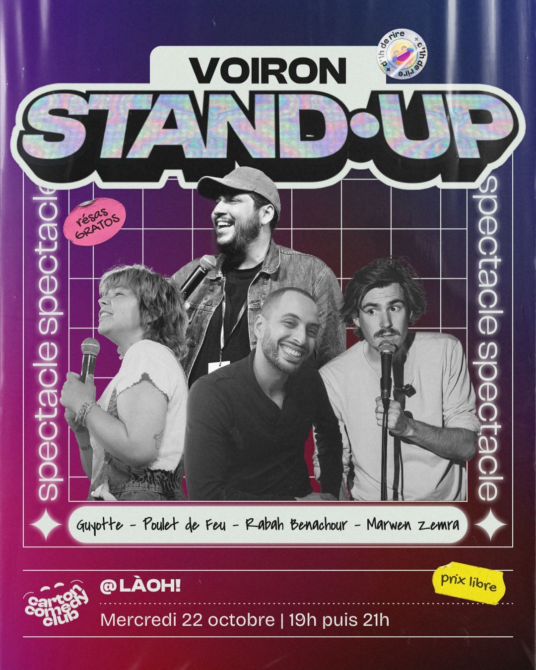 Le rire reprend place au Bistrot LÀOH!